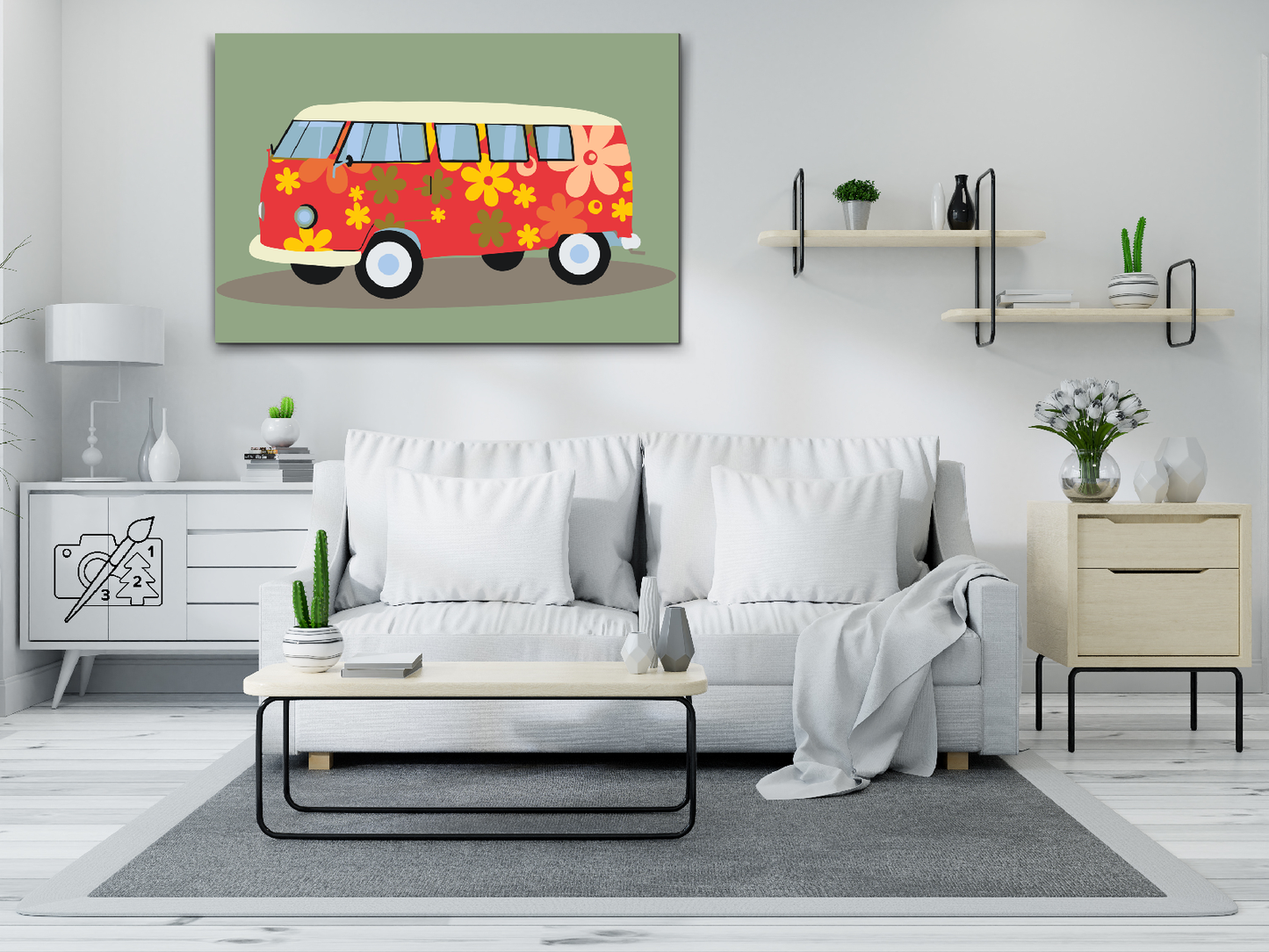 Paint by Numbers - Hippiebus