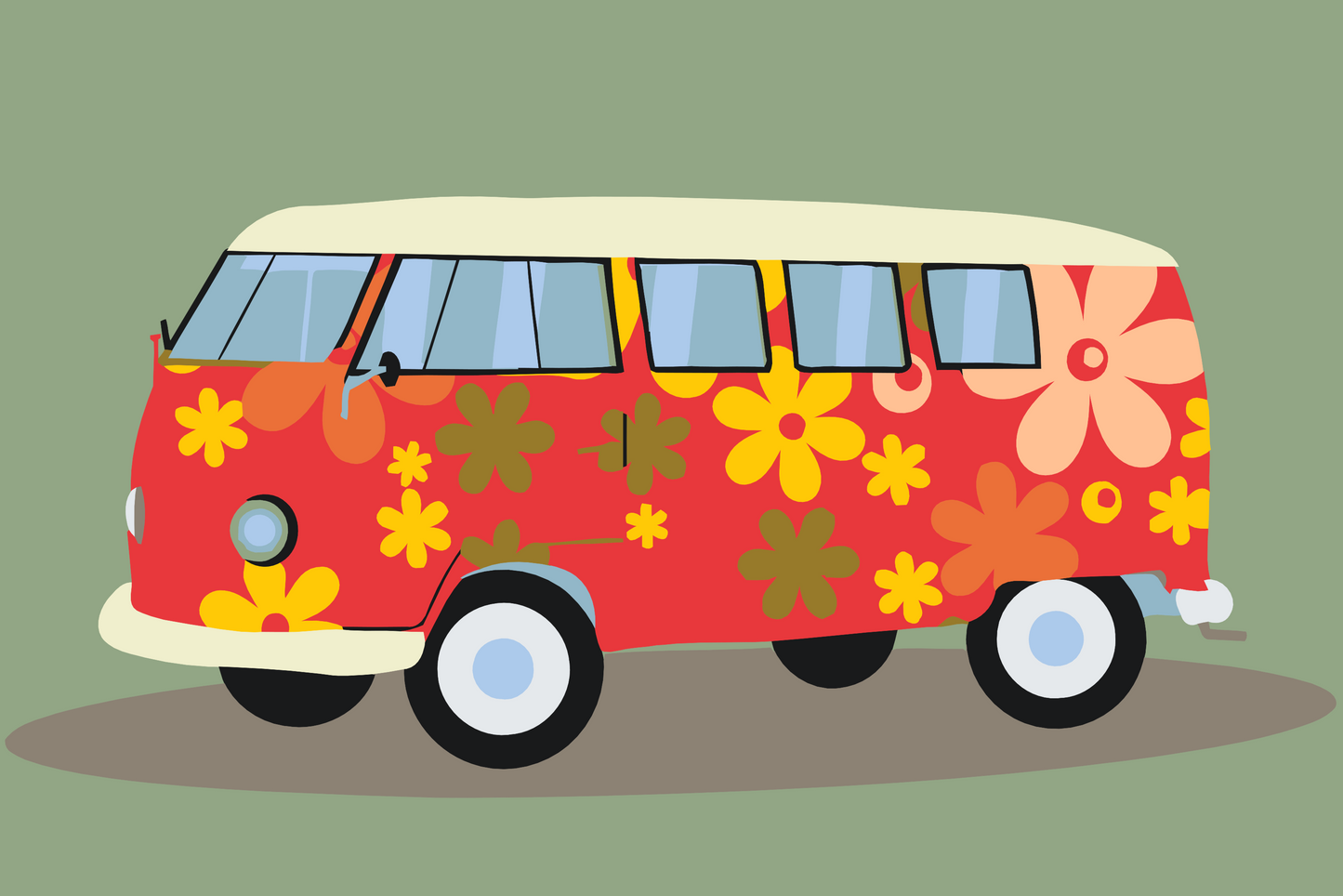 Paint by Numbers - Hippiebus