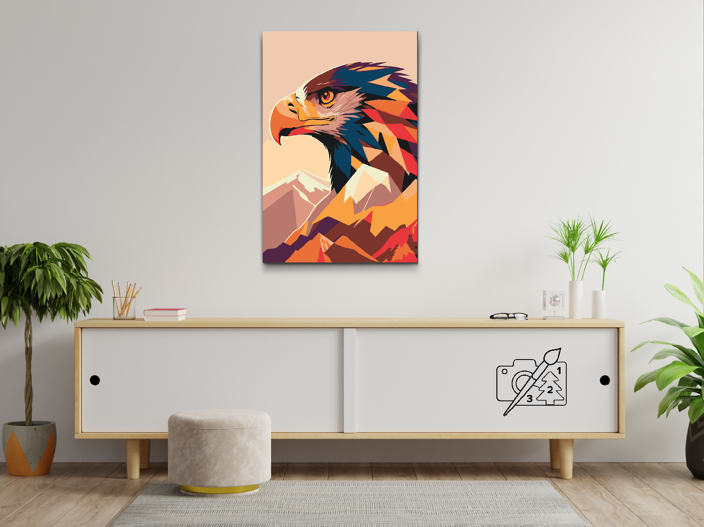 Paint by Numbers - Vector eagle 2