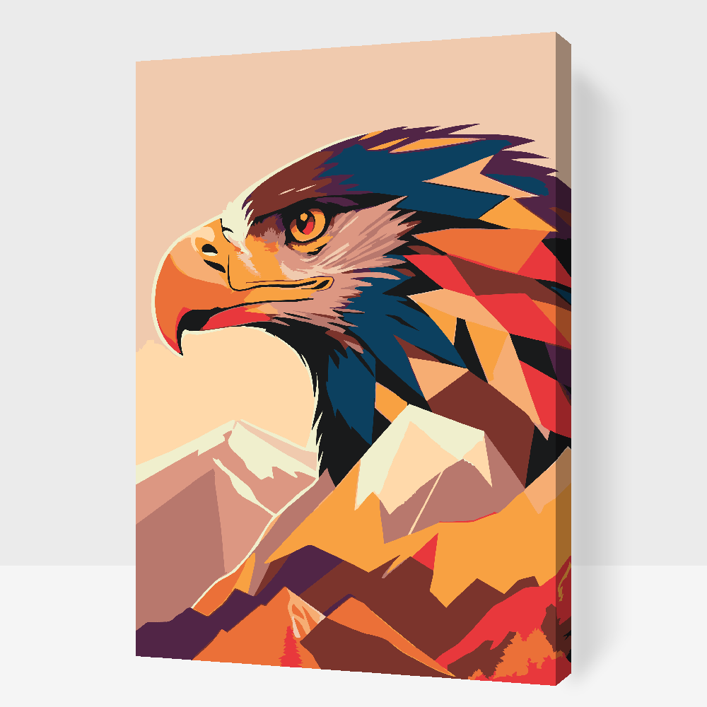 Paint by Numbers - Vector eagle 2