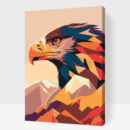 Paint by Numbers - Vector eagle 2