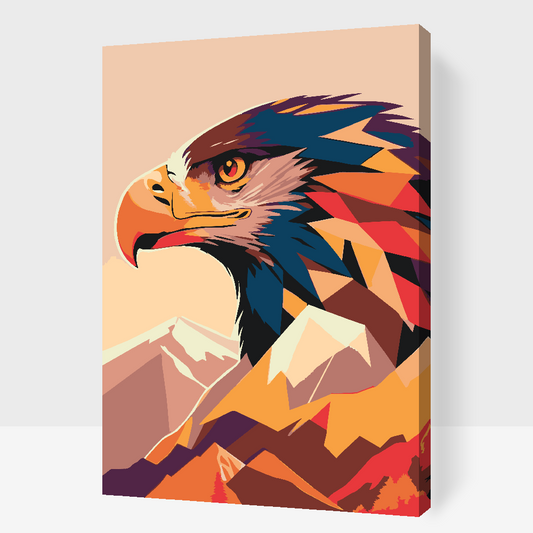 Paint by Numbers - Vector eagle 2