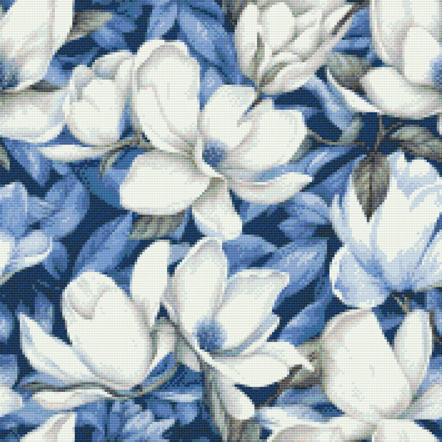 Diamond Painting - Blomsterbaggrund - magnolia