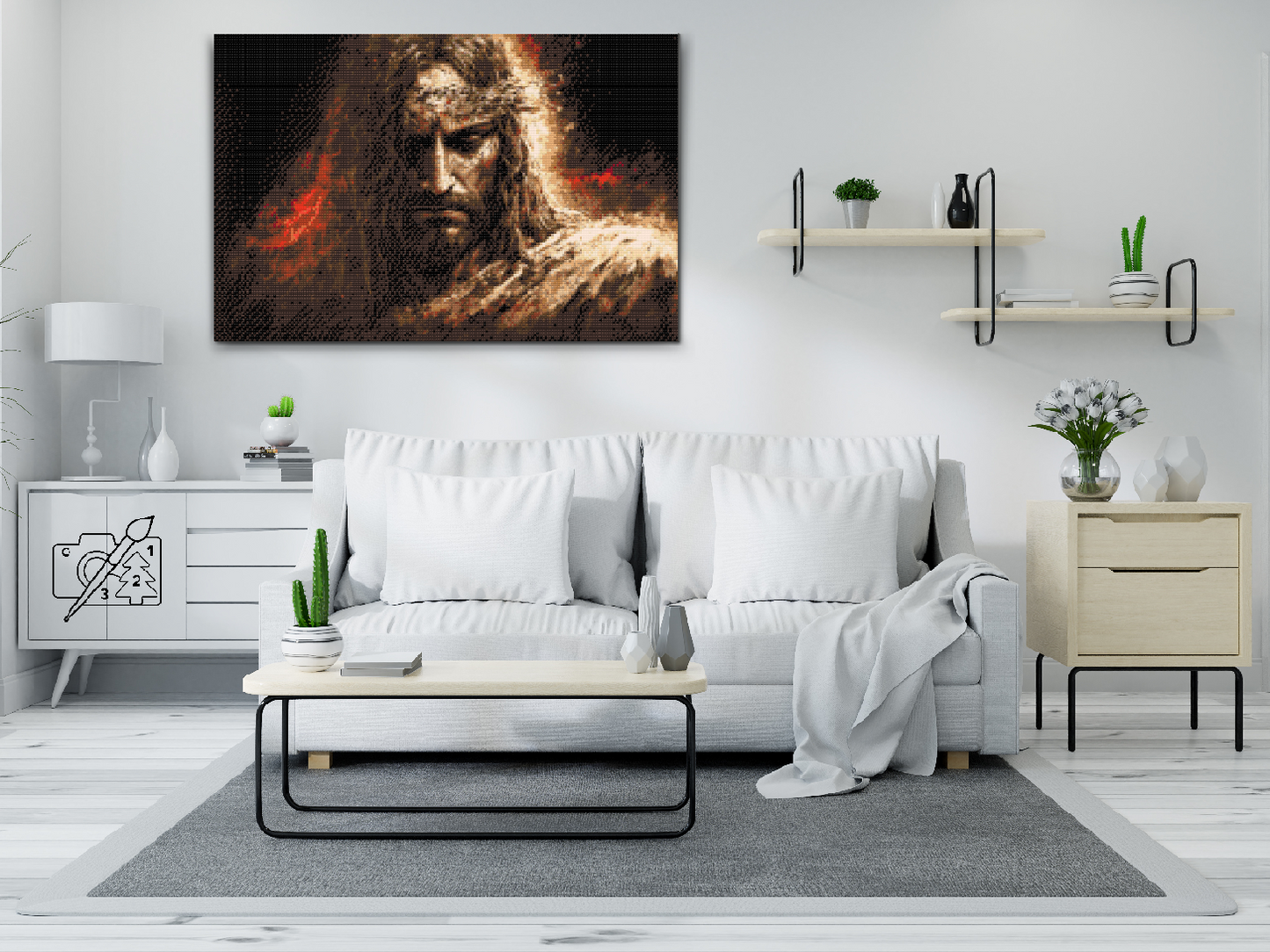 Diamond Painting - Jesus med sin tornekrone