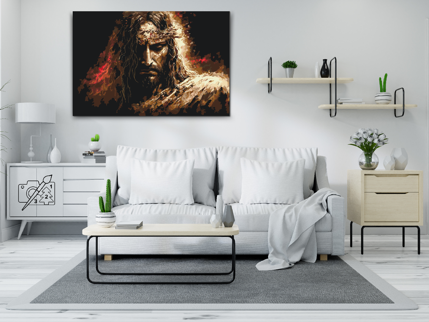 Paint by Numbers - Jesus med sin tornekrone