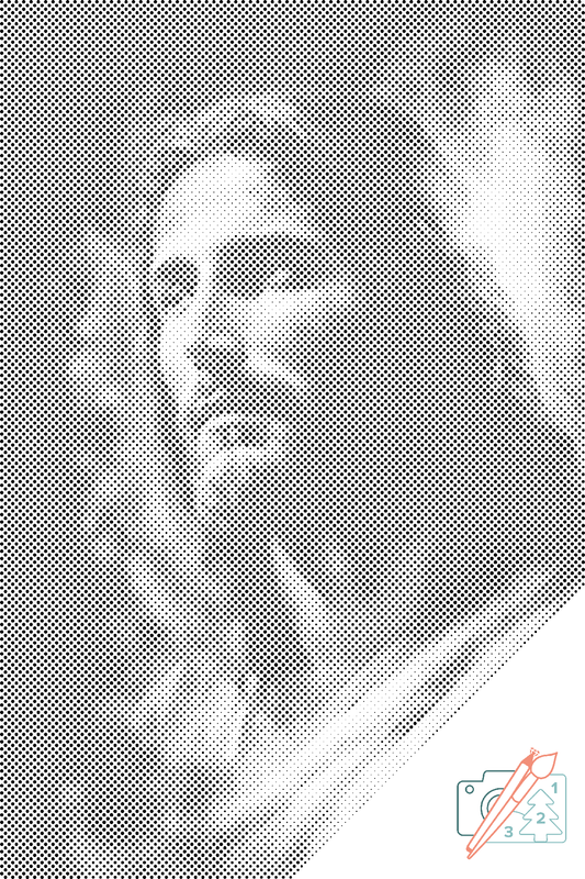 Mal-med-prikker -  Jesus 3