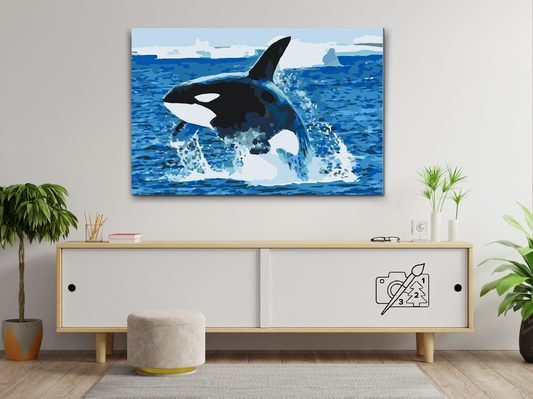 Paint by Numbers - Orca Jump