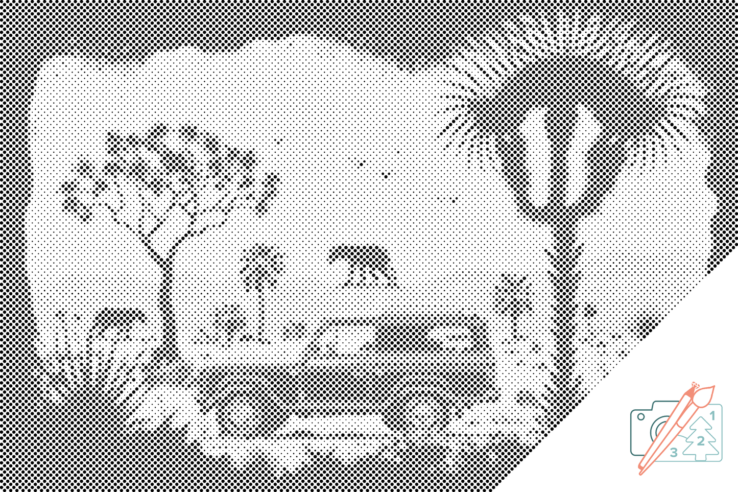 Mal-med-prikker -  Safari