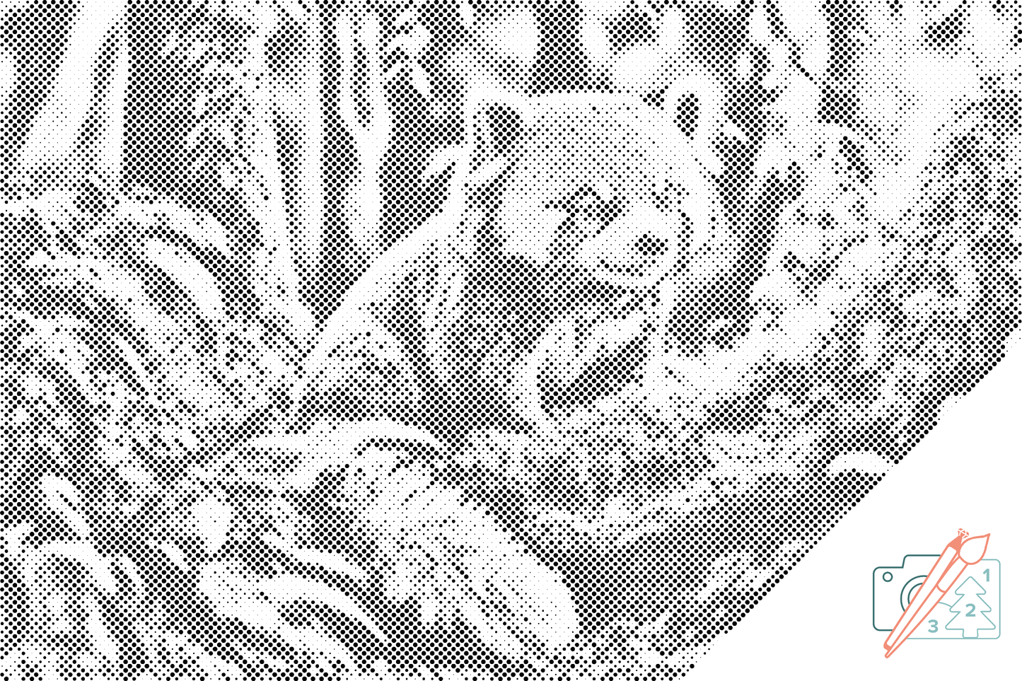 Mal-med-prikker -  Red Panda