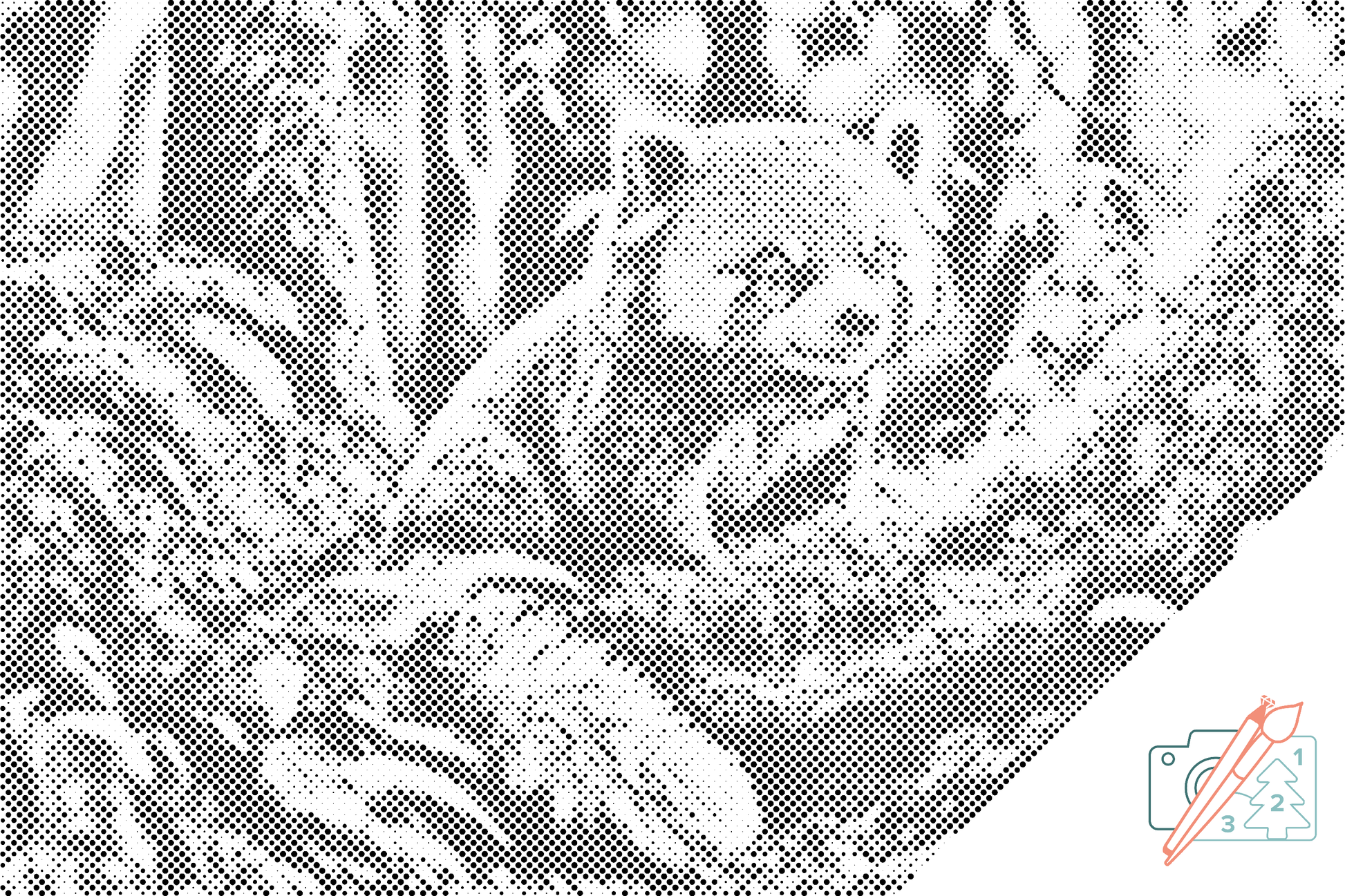 Mal-med-prikker -  Red Panda