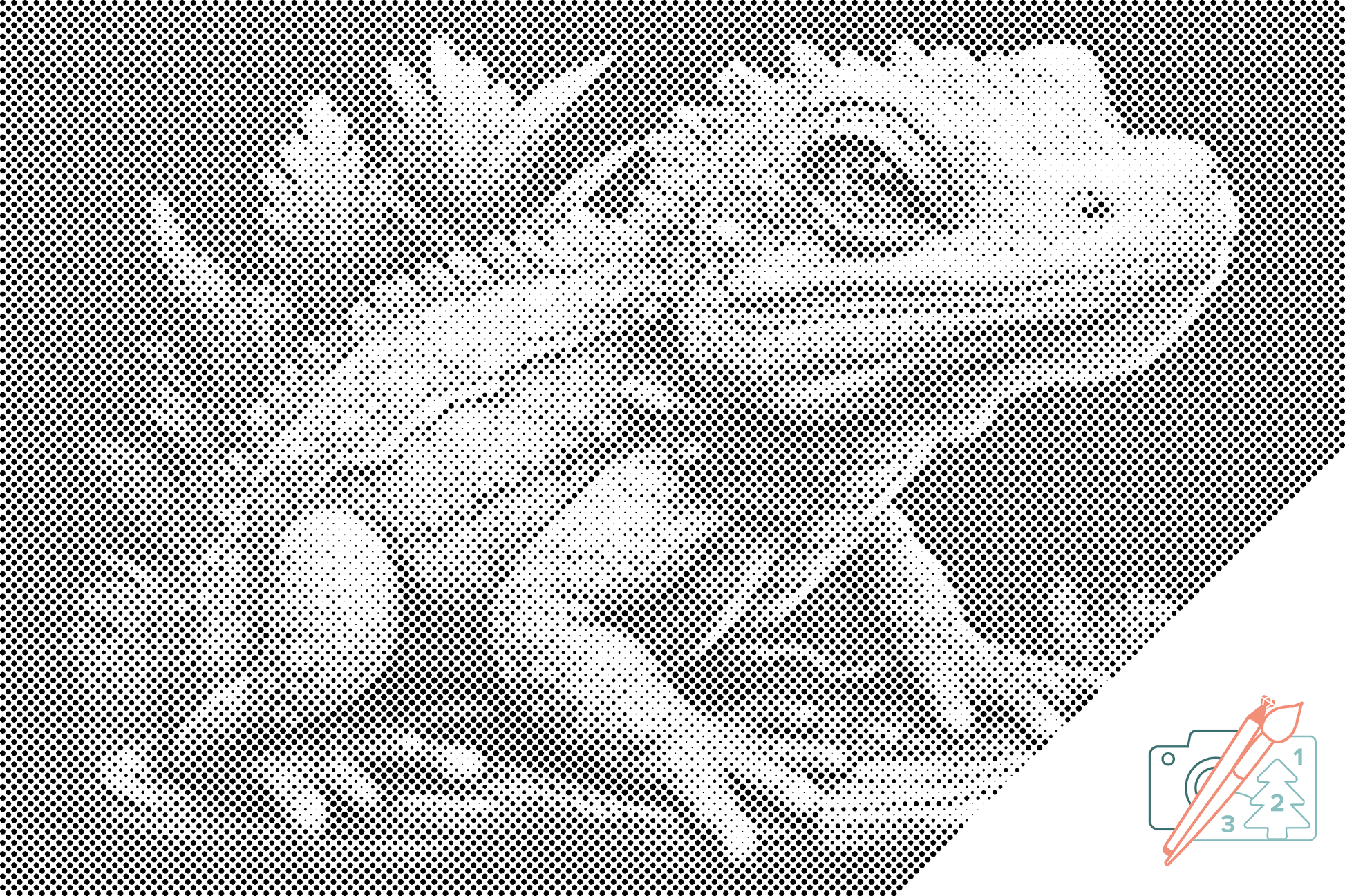 Mal-med-prikker -  Leguan