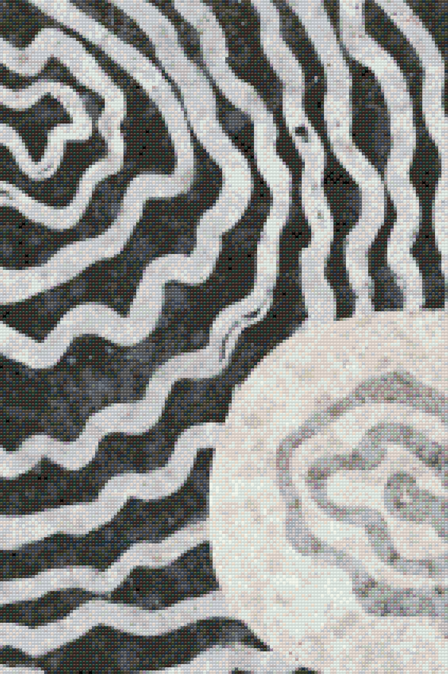 Diamond Painting - Abstrakt baggrund i grå 2