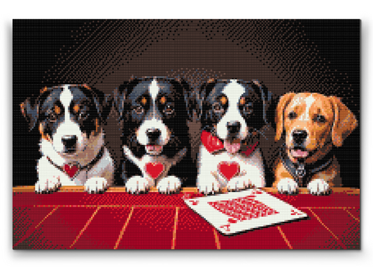 Diamond Painting - Hundekortspil