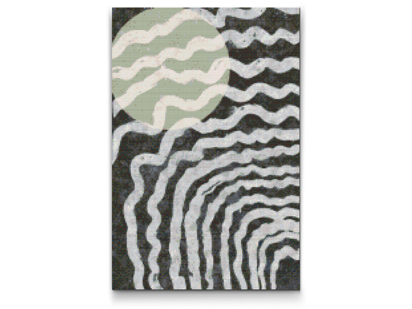 Diamond Painting - Abstrakt baggrund i grå 1