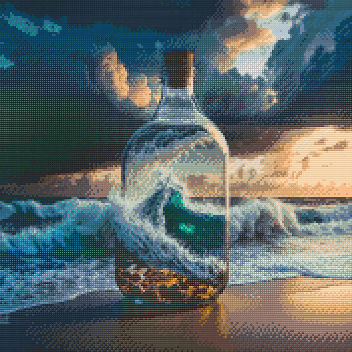 Diamond Painting - Hav i en flaske