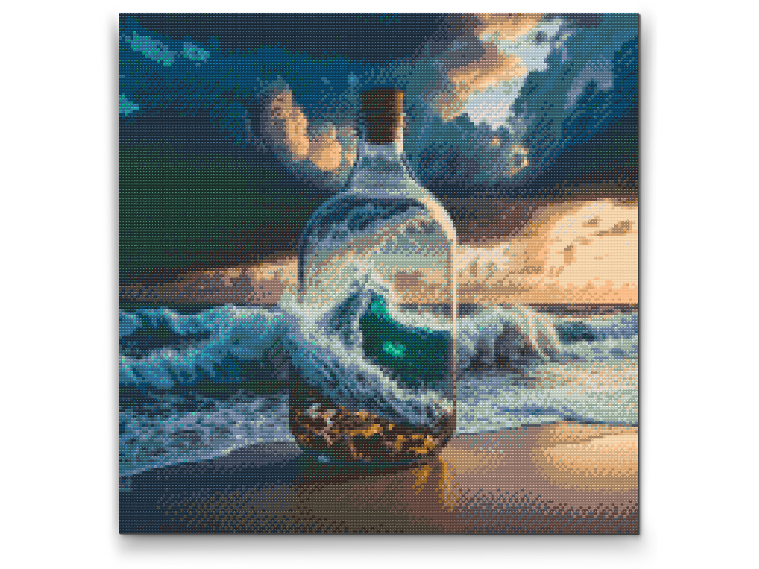 Diamond Painting - Hav i en flaske