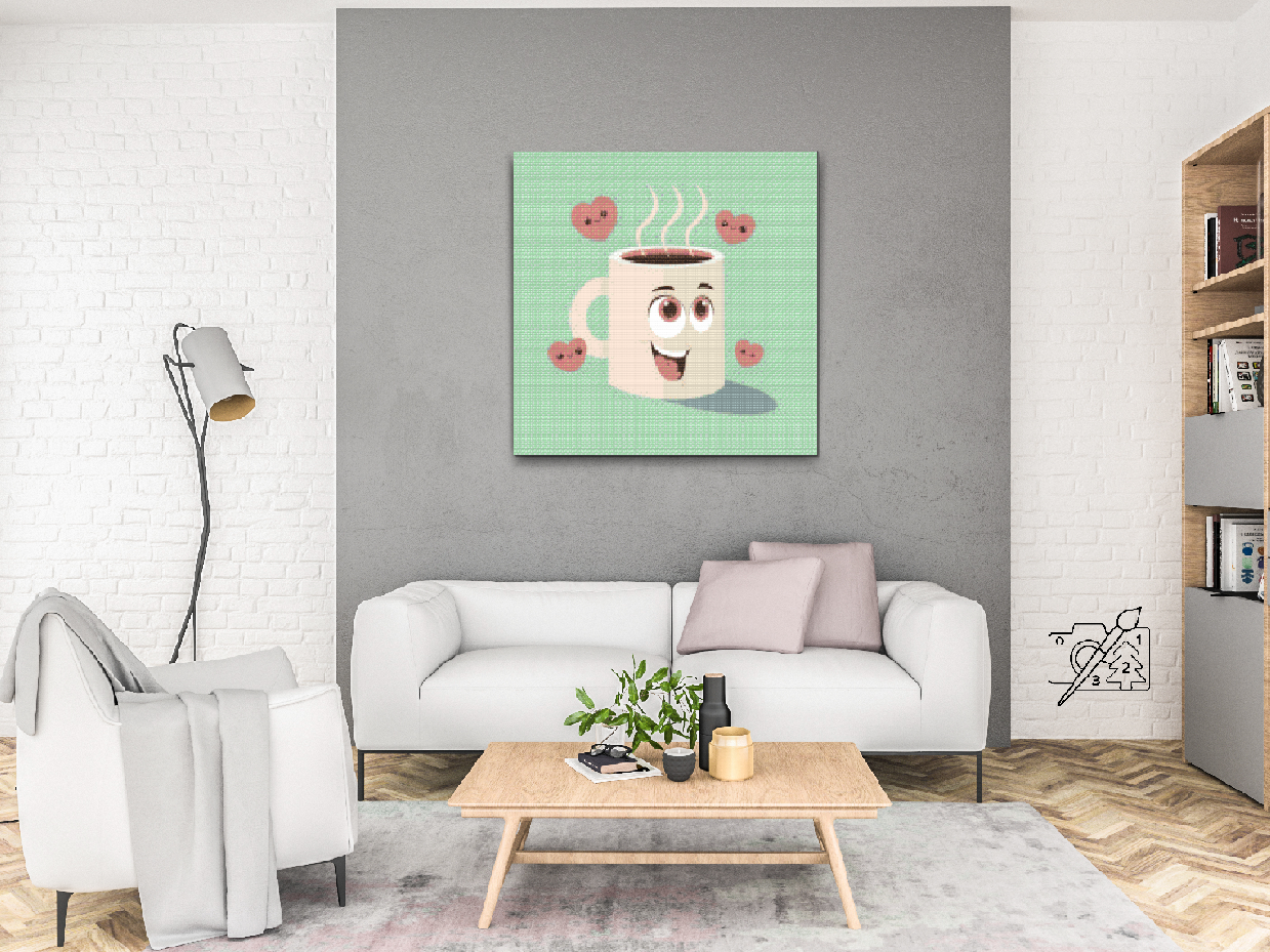 Diamond Painting - Kærlighed til kaffe