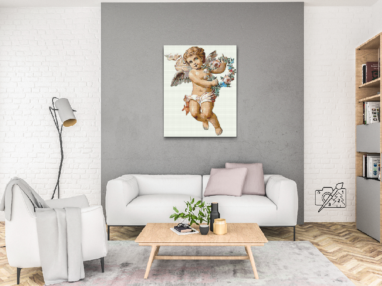 Diamond Painting - En engel med en krans