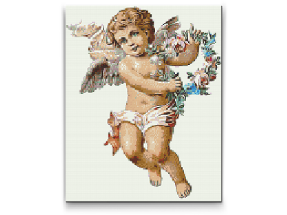 Diamond Painting - En engel med en krans