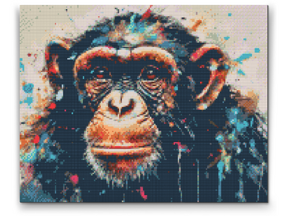 Diamond Painting - Abe med malet baggrund