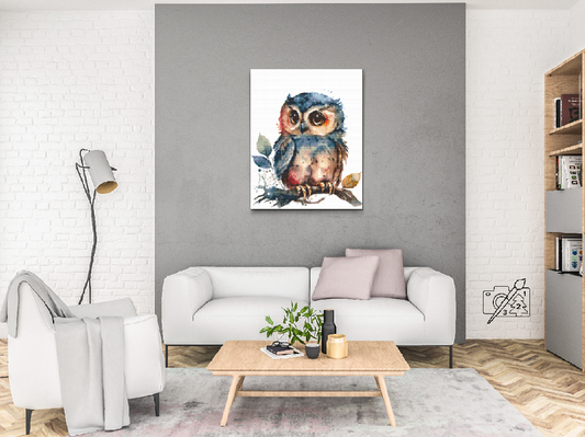 Diamond Painting - Storøjet ugle