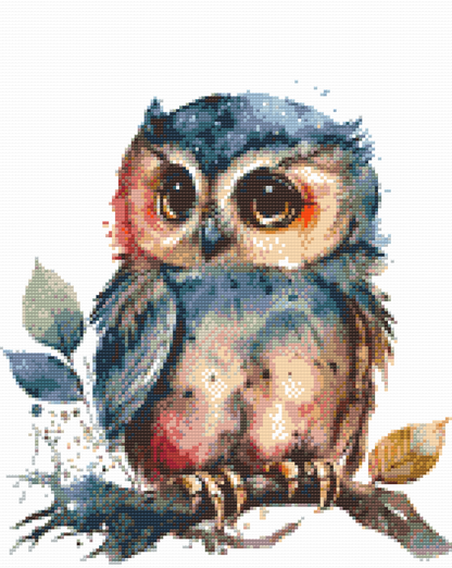 Diamond Painting - Storøjet ugle