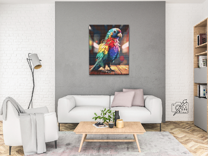 Diamond Painting - Papegøje i regnbuefarver