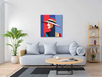 Paint by Numbers - Dame med hat