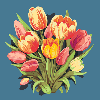 Paint by Numbers - Tulipanbuket