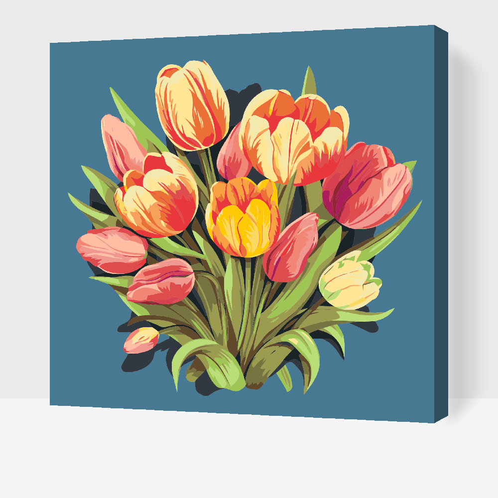 Paint by Numbers - Tulipanbuket