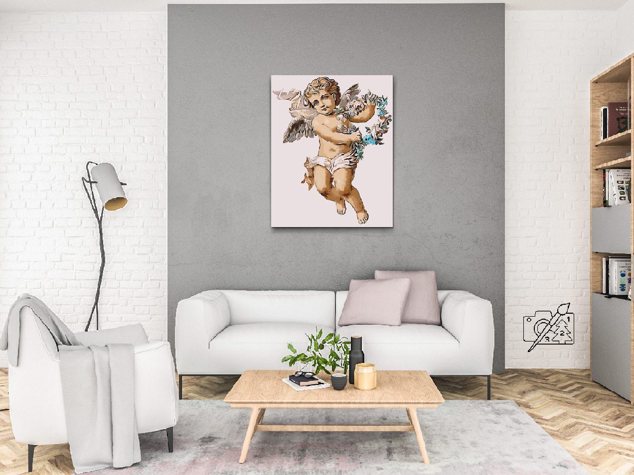 Paint by Numbers - En engel med en krans