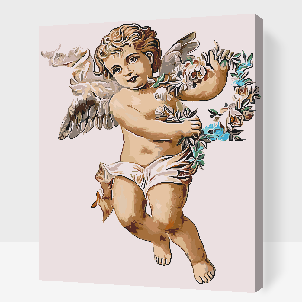 Paint by Numbers - En engel med en krans