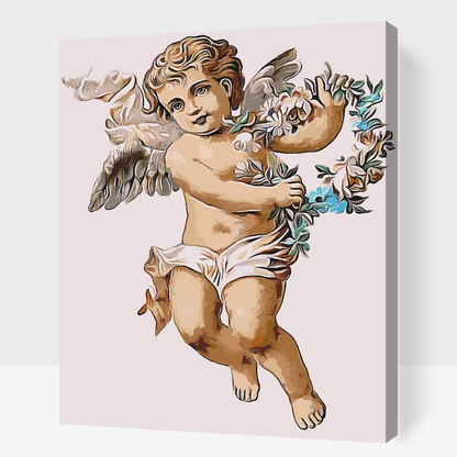 Paint by Numbers - En engel med en krans