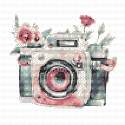 Diamond Painting - Flowery camera 2