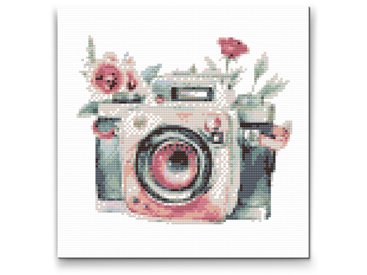 Diamond Painting - Flowery camera 2