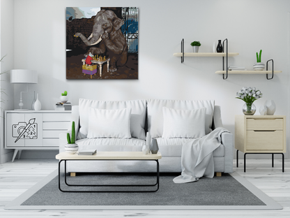 Paint by Numbers - Elefant og Mus spiller skak