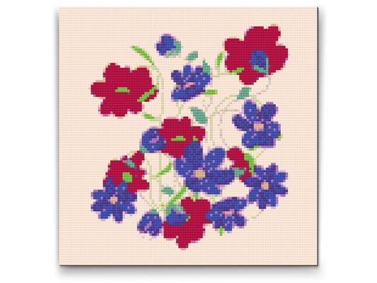 Diamond Painting - Forårsblomster