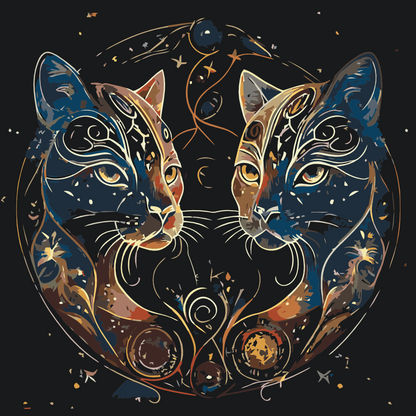 Paint by Numbers - Astrologiske katte
