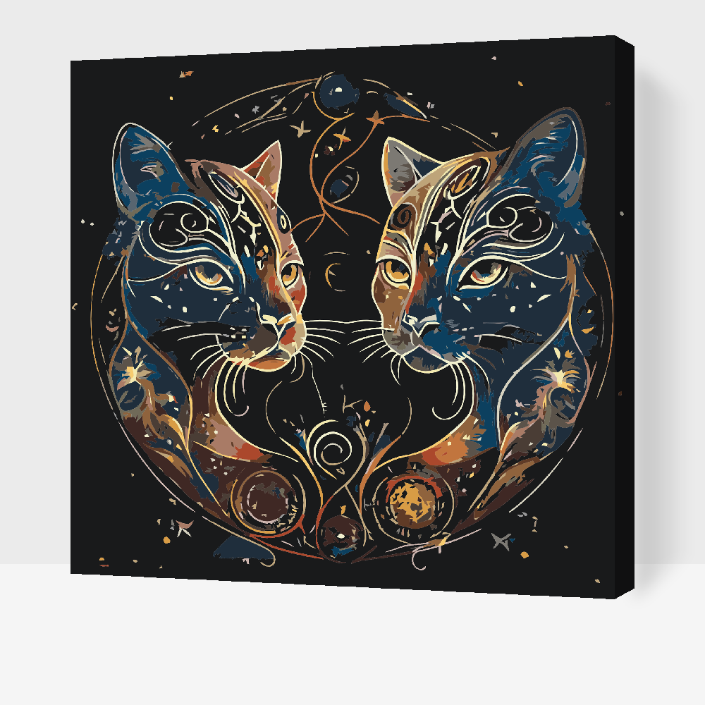Paint by Numbers - Astrologiske katte
