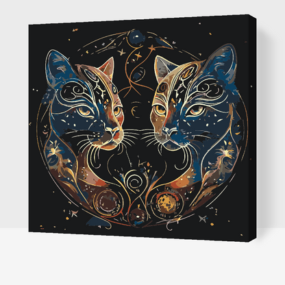 Paint by Numbers - Astrologiske katte