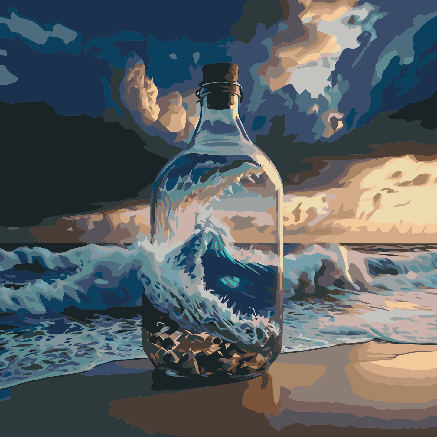 Paint by Numbers - Hav i en flaske