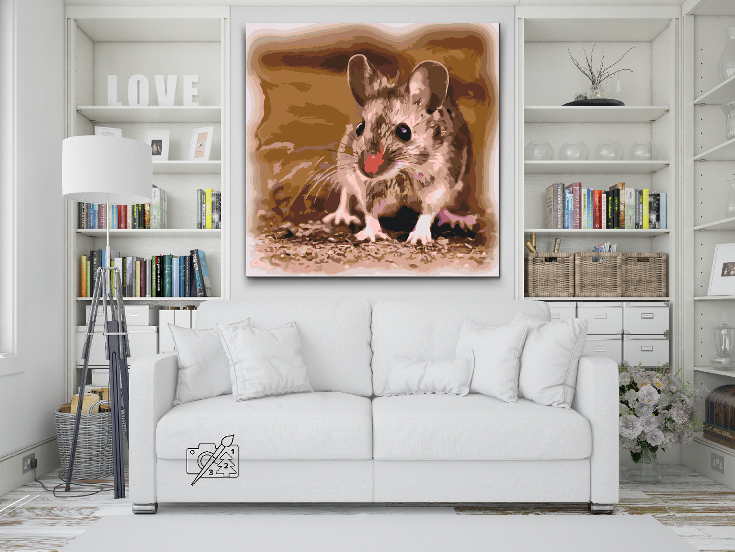 Paint by Numbers - Lille Hamster