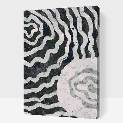 Paint by Numbers - Abstrakt baggrund i grå 2