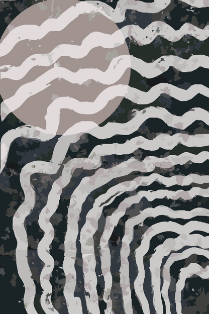 Paint by Numbers - Abstrakt baggrund i grå 1