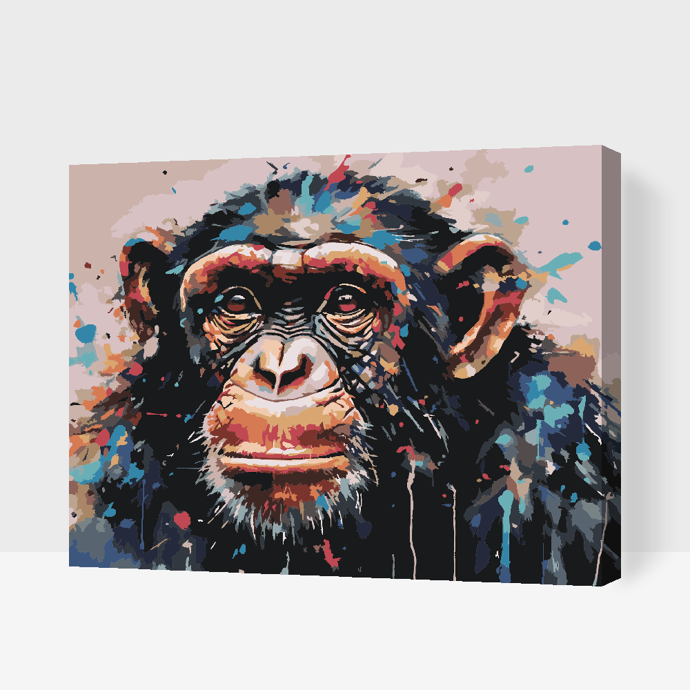 Paint by Numbers - Abe med malet baggrund