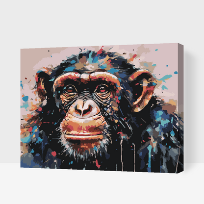 Paint by Numbers - Abe med malet baggrund