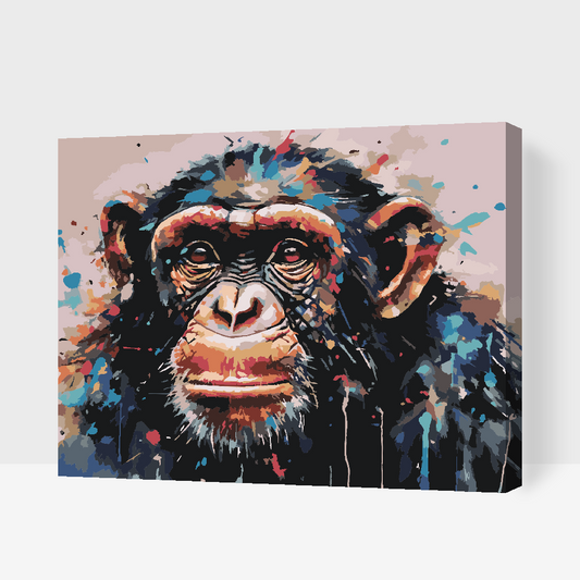 Paint by Numbers - Abe med malet baggrund