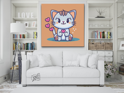 Paint by Numbers - Kitty forelsket