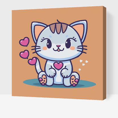 Paint by Numbers - Kitty forelsket