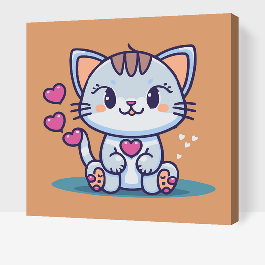 Paint by Numbers - Kitty forelsket